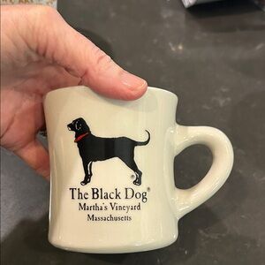 Black Dog Ivory Cafe Mug with Logo